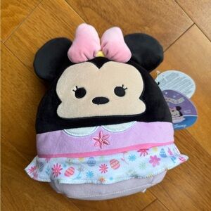 Disney Minnie Mouse Plush with Pink Bow and Pastel Dress